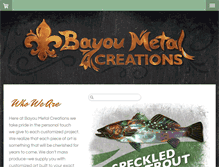 Tablet Screenshot of bayoumetalcreations.com